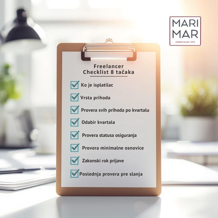 Frilenser checklist – proveri ovih 8 tačaka pre podnošenja poreske prijave